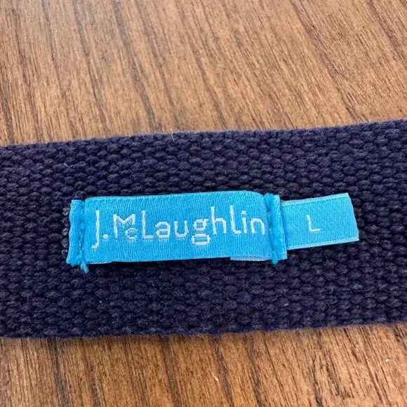 J. McLaughlin | Womens Large Ribbon Striped Satin Leather Belt D Ring 47" Yellow - Picture 3 of 3